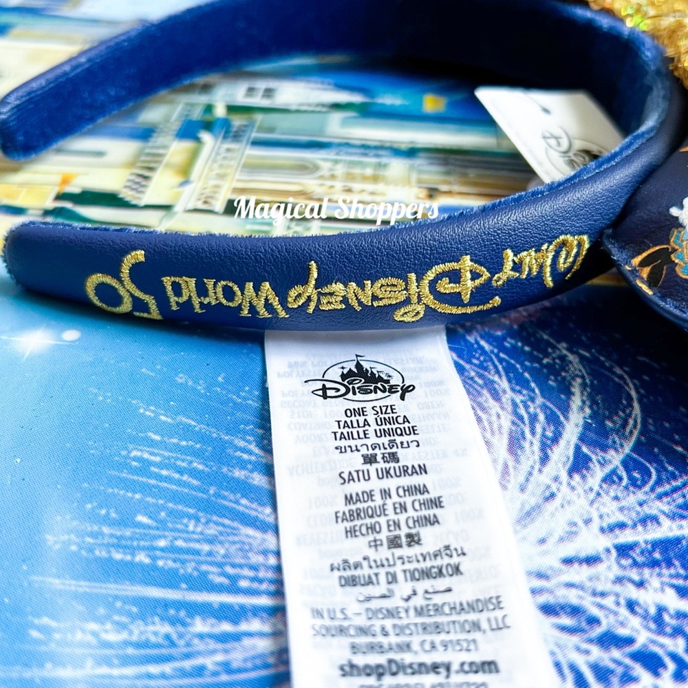 2022 Walt Disney World Parks 50th Anniversary Loungefly Minnie Ears Headband NWT - Picture 3 of 4